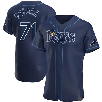 Men's Tampa Bay Rays Cole Sulser Navy Alternate Jersey - Authentic