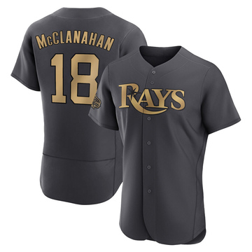 Shane McClanahan T-Shirt Shirsey Tampa Bay Rays MLB Soft Jersey #18 (S-2XL)