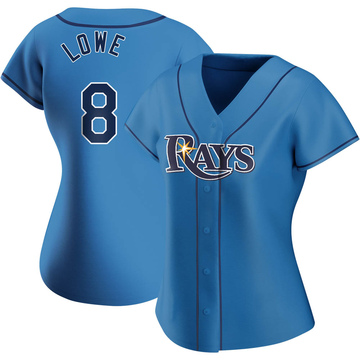 Nike Men's Replica Tampa Bay Rays Brandon Lowe #8 Cool Base White