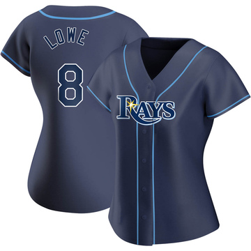 Nike Men's Replica Tampa Bay Rays Brandon Lowe #8 Cool Base White